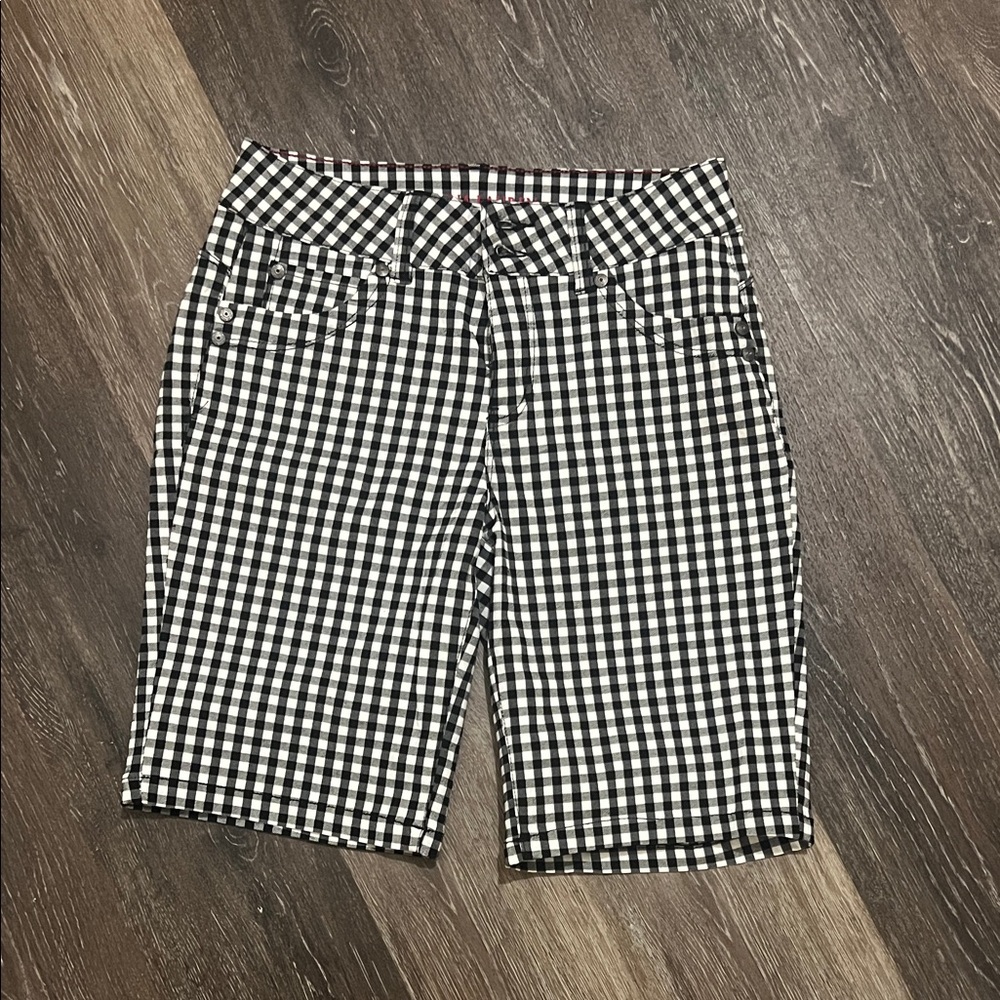 Gingham Bermuda Shorts
